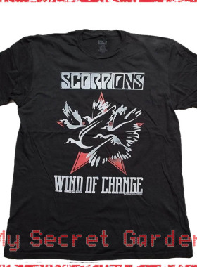 現貨 SCORPIONS Wind Of Change 美国官方短袖乐队T恤Shirt