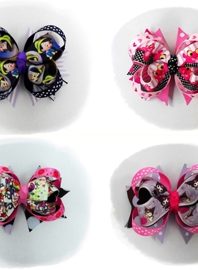 現貨匹诺曹 粉红豹 黛丝鸭 酷洛米蝴蝶结 卡通髮夾 头箍Hair Clip