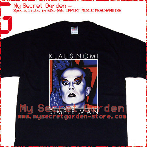 訂購klaus nomi simple man 美国入口乐队黑色短袖t恤 tee shirt