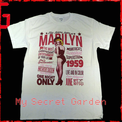 現貨MARILYN MONROE Norma Jeane玛丽莲梦露美国入口官方T恤Shirt