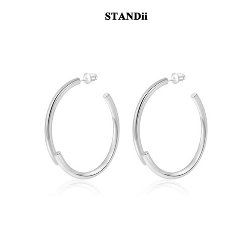 STANDii欧美女大圆环耳环