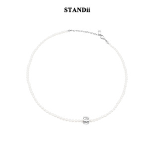 STANDii手作 甜酷个性转运珠珍珠项链小众设计感女锁骨链原创