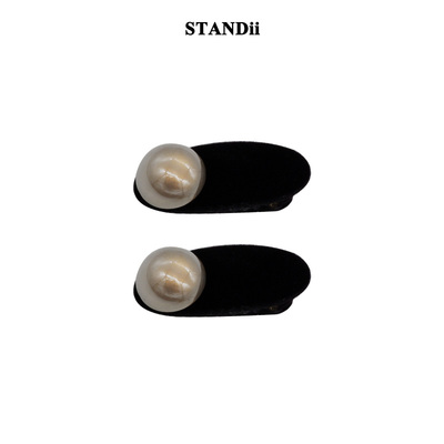 STANDii法式灰珍珠发卡