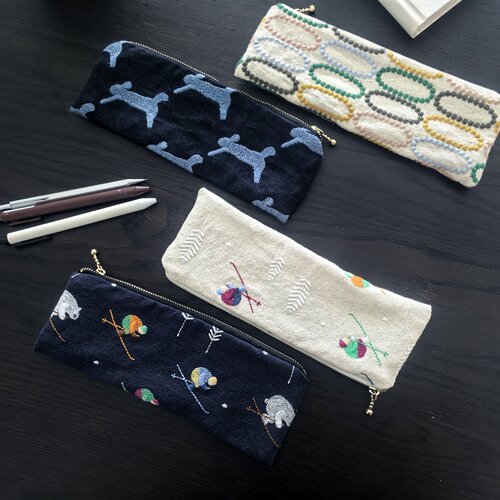 刺绣布艺笔袋文艺森系大学生小众