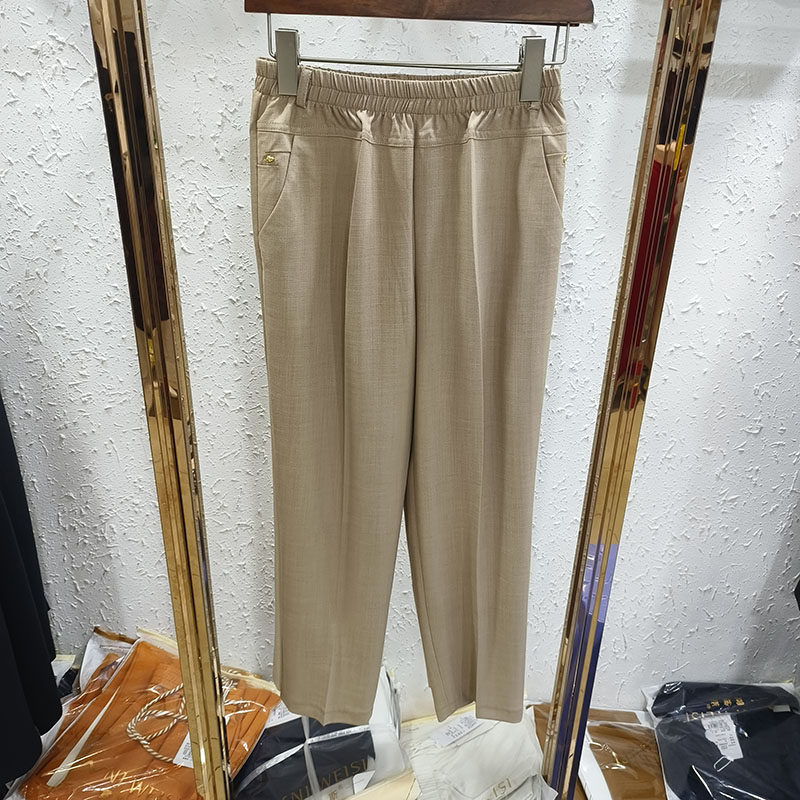 薄款夏季妈妈九分裤2026高腰