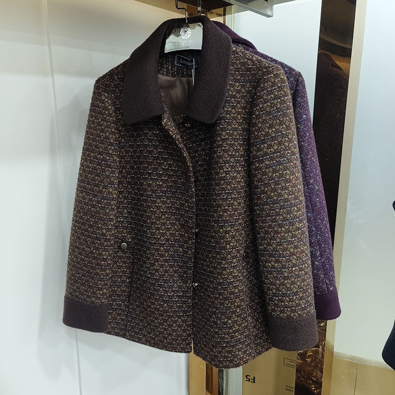 苏拉达唯825-109呢子毛绒绒外套