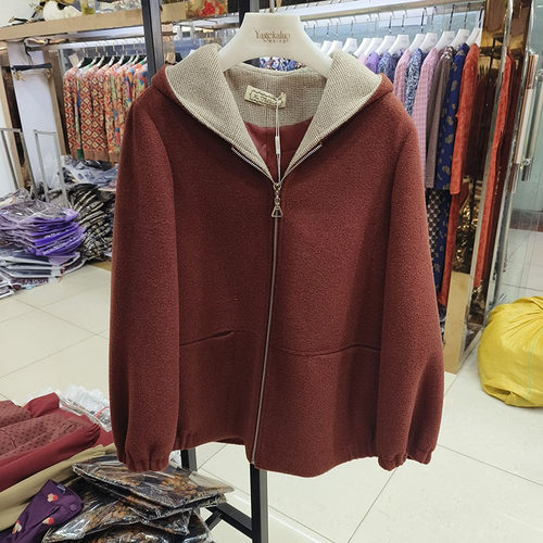 洋气妈妈秋冬毛呢外套2025新