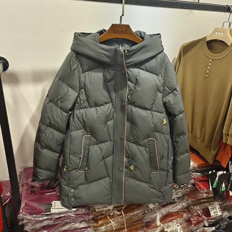 正品保暖羽绒服福太太冬装女士