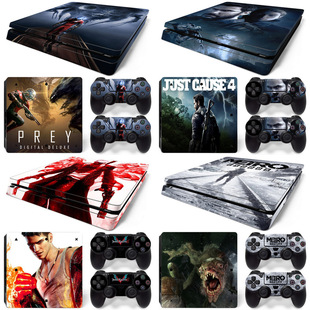 PS4 Slim游戏机贴纸 JUST CAUSE 4创意动漫保护彩膜 地铁离去贴膜