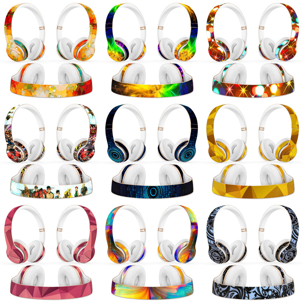 适用于Beats Solo3 Solo2 Wireless 贴纸无线耳机横梁贴纸保护膜