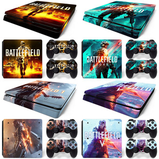 PS4 slim贴纸全身贴纸 slim贴膜保护贴动漫贴纸 battlefield战地