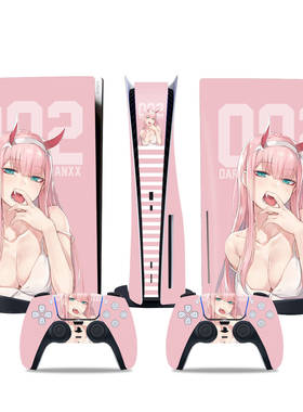 PS5贴纸贴膜游戏机ps5主机贴膜防刮动漫美女初音动漫外贸热销