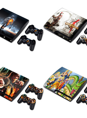 PS3 SLIM薄机 游戏机贴纸 保护膜 彩贴