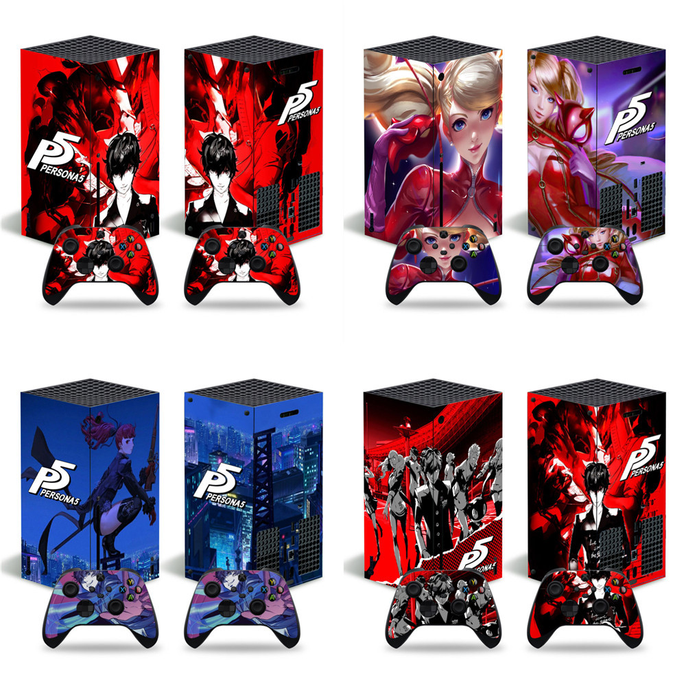 xbox series x游戏机全身彩贴 女神异闻录5 P5 机身贴纸手柄贴纸