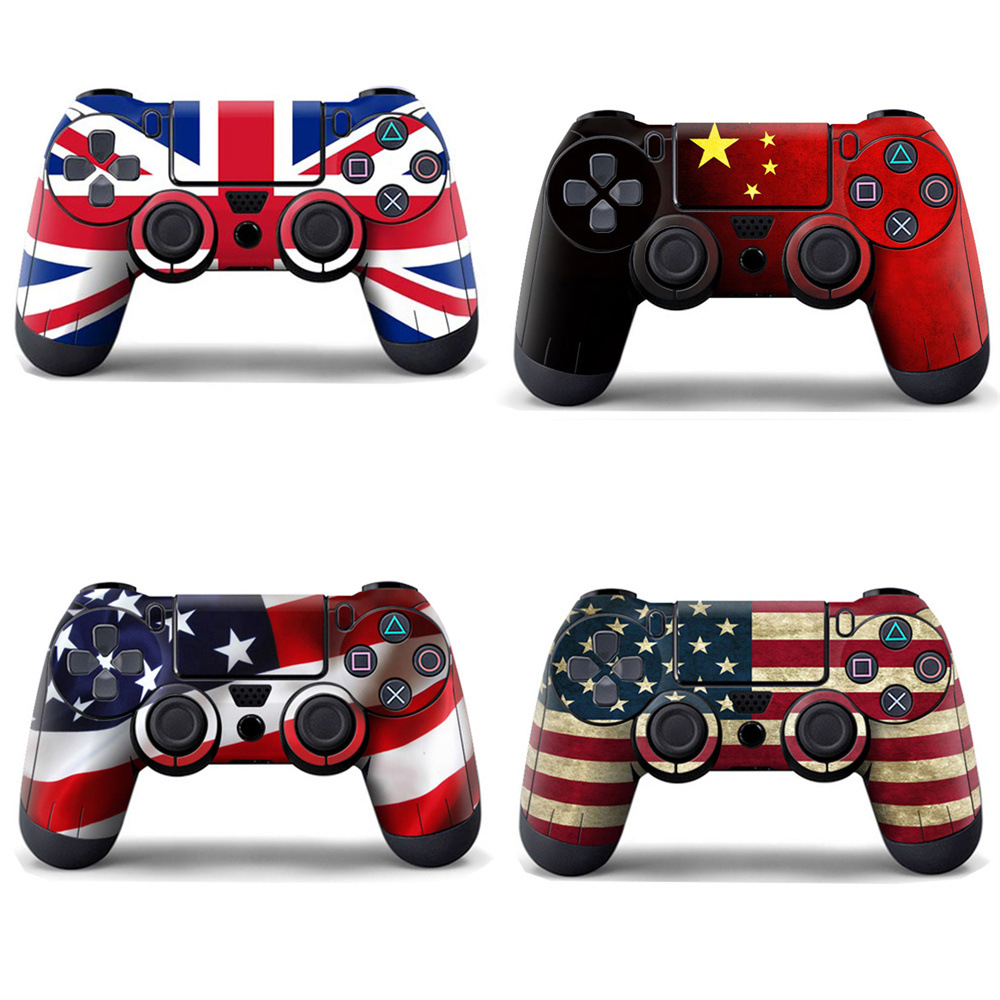 PS4手柄全包贴纸 彩贴PS4贴膜ps4 slim手柄痛贴PS4 PRO flags国旗
