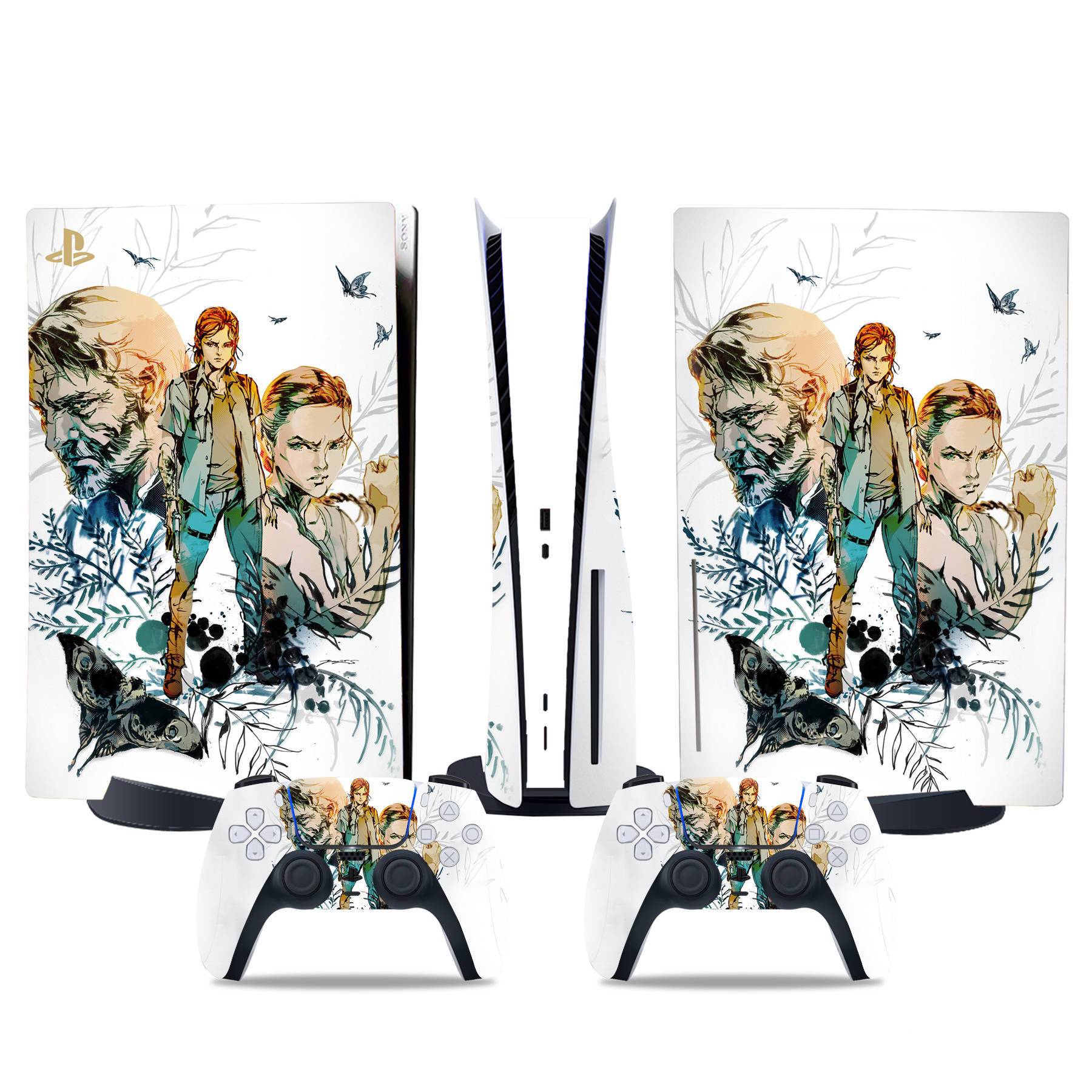 PS5 游戏机贴纸 The last of US part 2卡通彩贴 手柄贴膜 贴纸