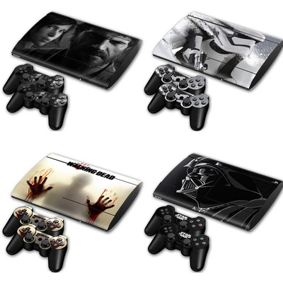 ps3 super slim 4000 skin无痕贴纸 贴膜 ps3 超薄机机身贴纸skin