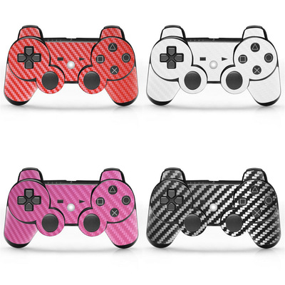 PS3手柄游戏机贴PS3 Slim彩膜 时尚通膜 保护膜 碳纤维贴纸配件