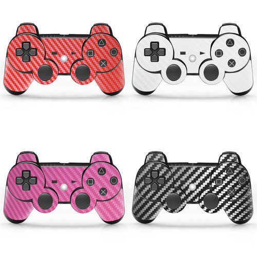 PS3手柄游戏机贴PS3 Slim彩膜 时尚通膜 保护膜 碳纤维贴纸配件