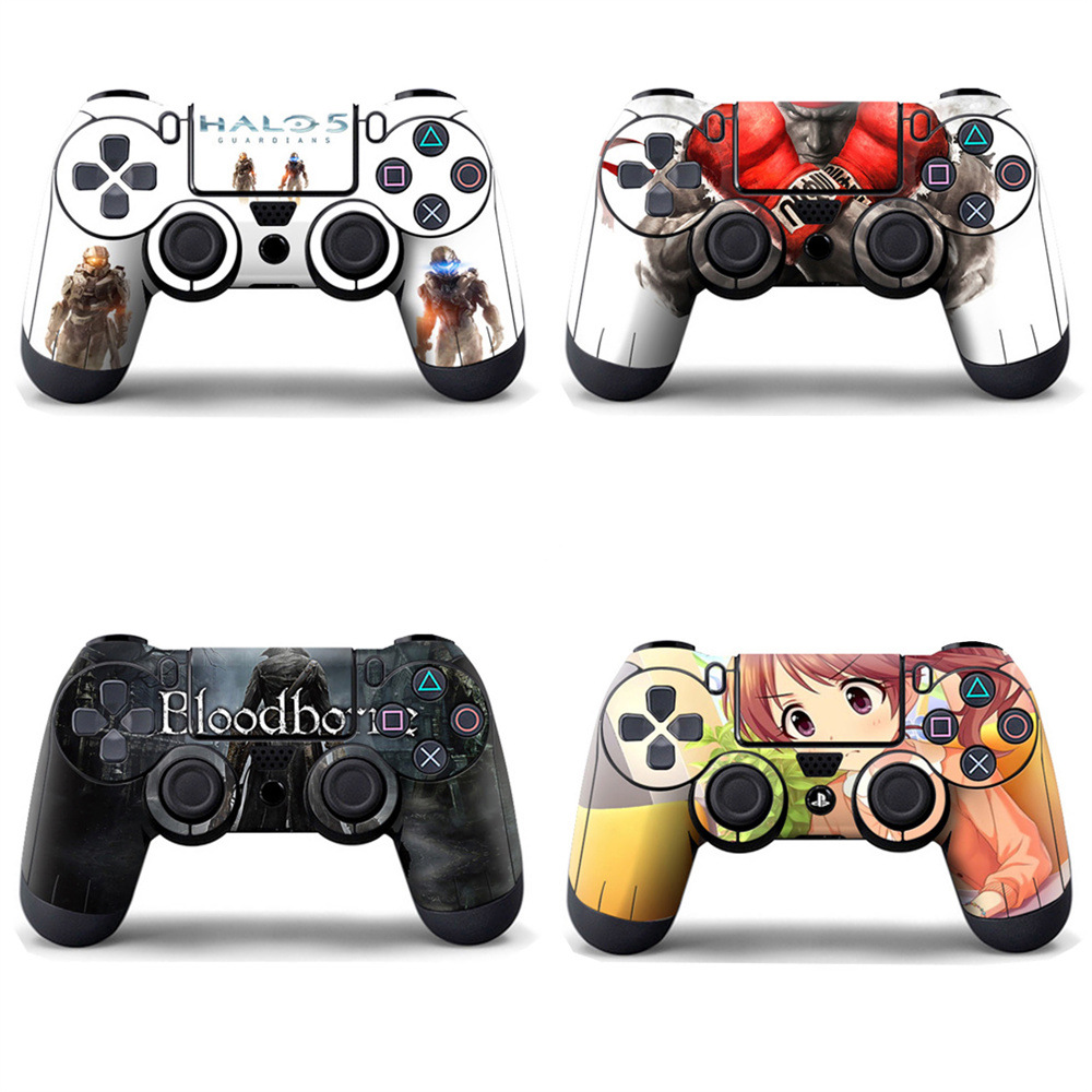 PS4 PRO手柄贴纸PS4手柄保护贴膜 SLIM手柄贴膜纯色全包手柄贴膜