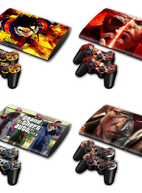 PS3 super slim 4000贴纸机身贴纸 游戏机贴纸贴膜保护贴