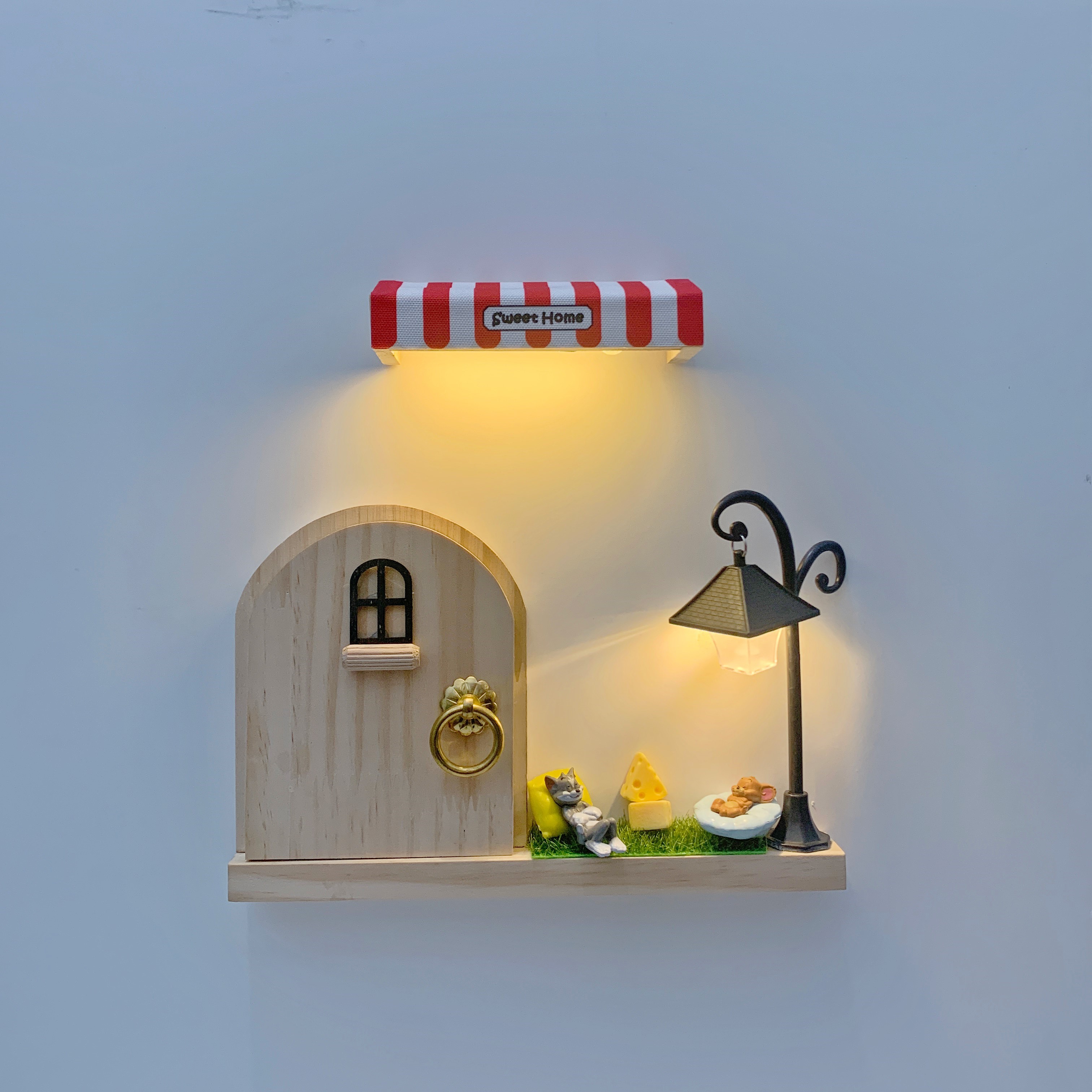 墙面插座遮丑装饰实木欧式开关保