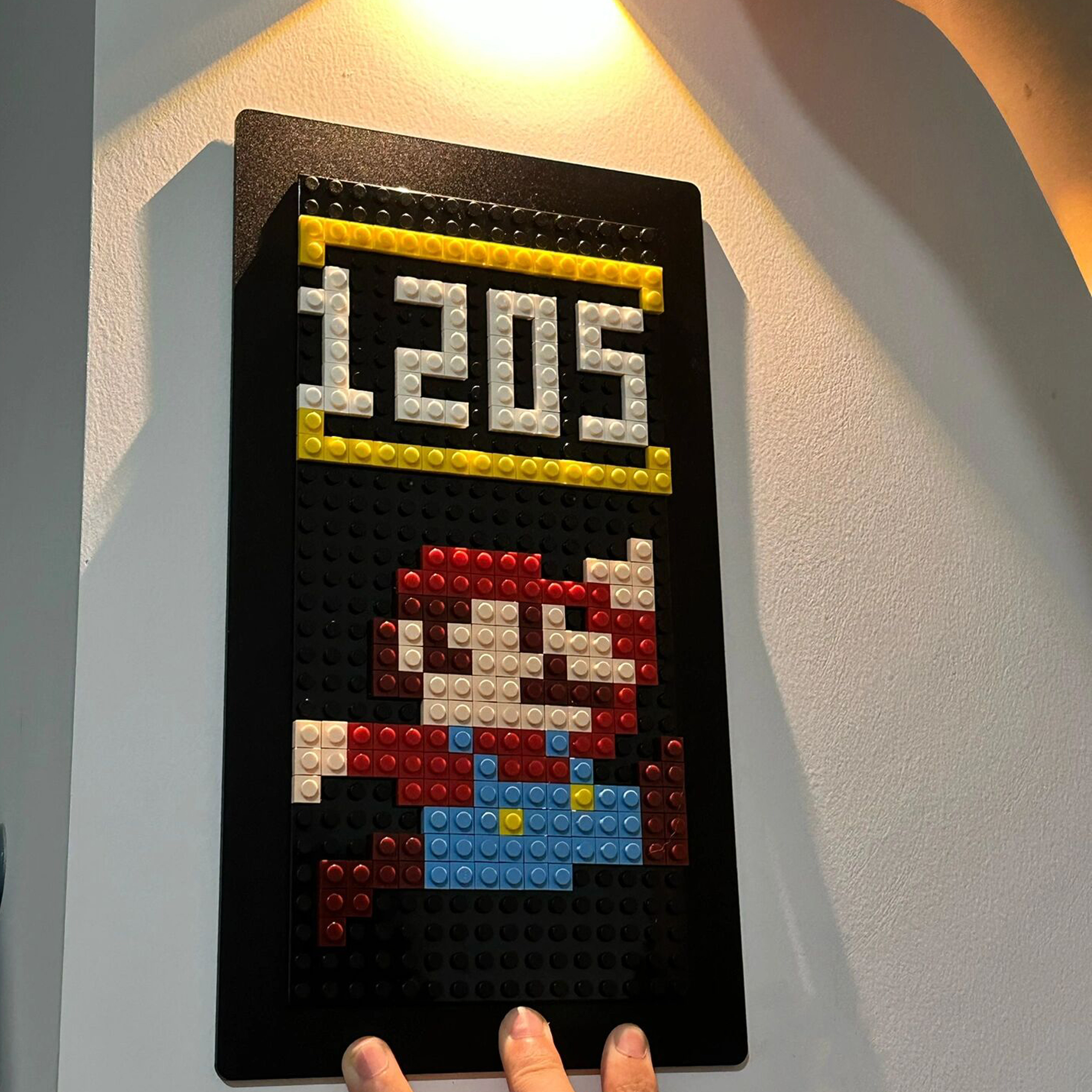 积木门牌号diy手工入户门装饰