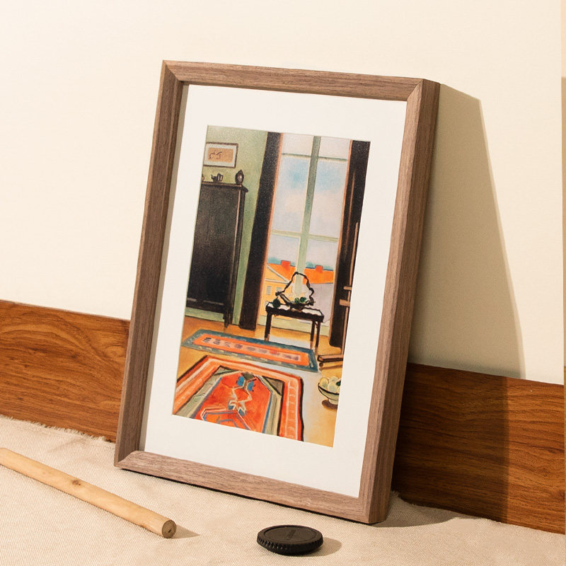 实木相框挂墙20寸a4a3素描水彩定制任意尺寸画框外框8k4k开裱框架