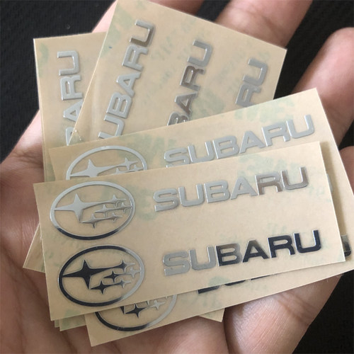 适用斯巴鲁XV/BRZ力狮森林人傲虎汽车金属车标贴纸车内饰用品大全