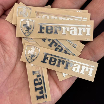 法拉利FERRARITeams镍金属车贴