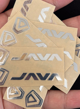 适用于JAVA佳沃金属车贴自行车公路车镍金属防水装饰贴纸车架贴