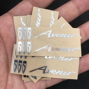 别克新GL8昂科旗全新君越艾维亚金属英文标Avenir车标车门字母贴