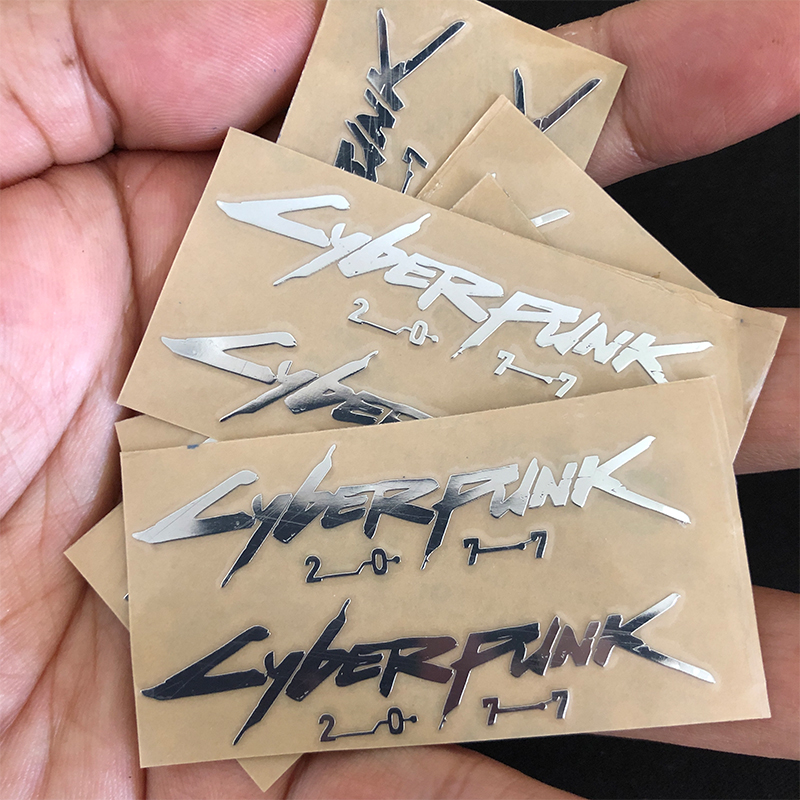 赛博朋克2077金属贴纸