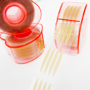 内双隐形网格网纹双眼皮贴深肤色橄榄型不反光枣核形 开眼头600贴