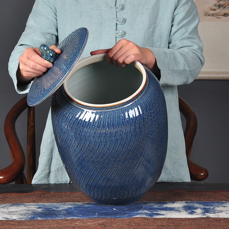 茶罐陶瓷茶叶罐大号储存罐储物罐