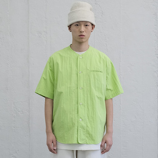 衬衫 MANUFACTURE 无领短袖
