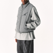MANUFACTURE 格纹羽绒马甲