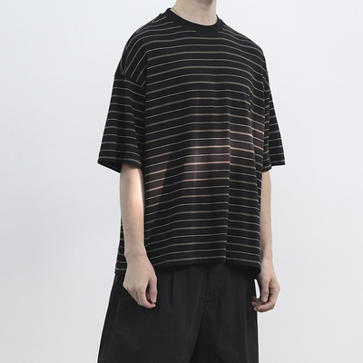 MANUFACTURE 条纹短袖T恤