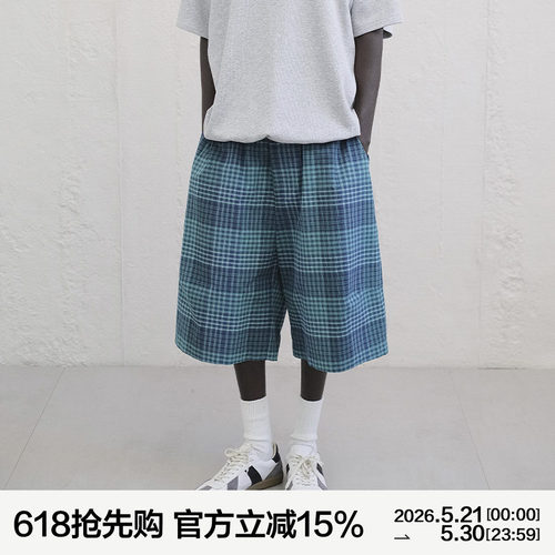 MANUFACTURE 格纹五分裤