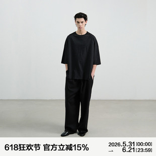 MANUFACTURE 虾线杂色短袖T恤