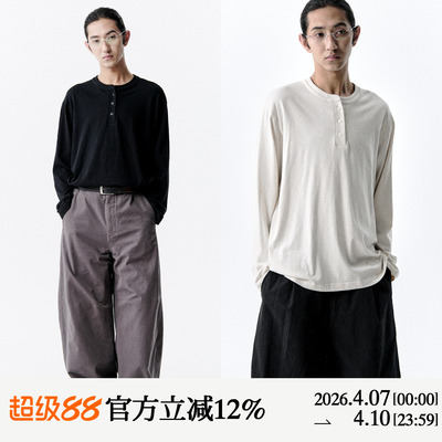 MANUFACTURE亨利领长袖T恤