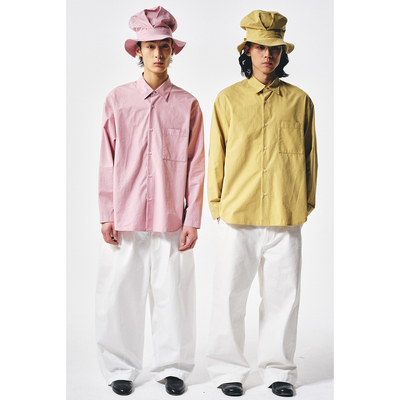 MANUFACTURE 砂洗三色长袖衬衣