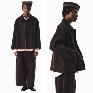 MANUFACTURE 翻领纽扣式外套