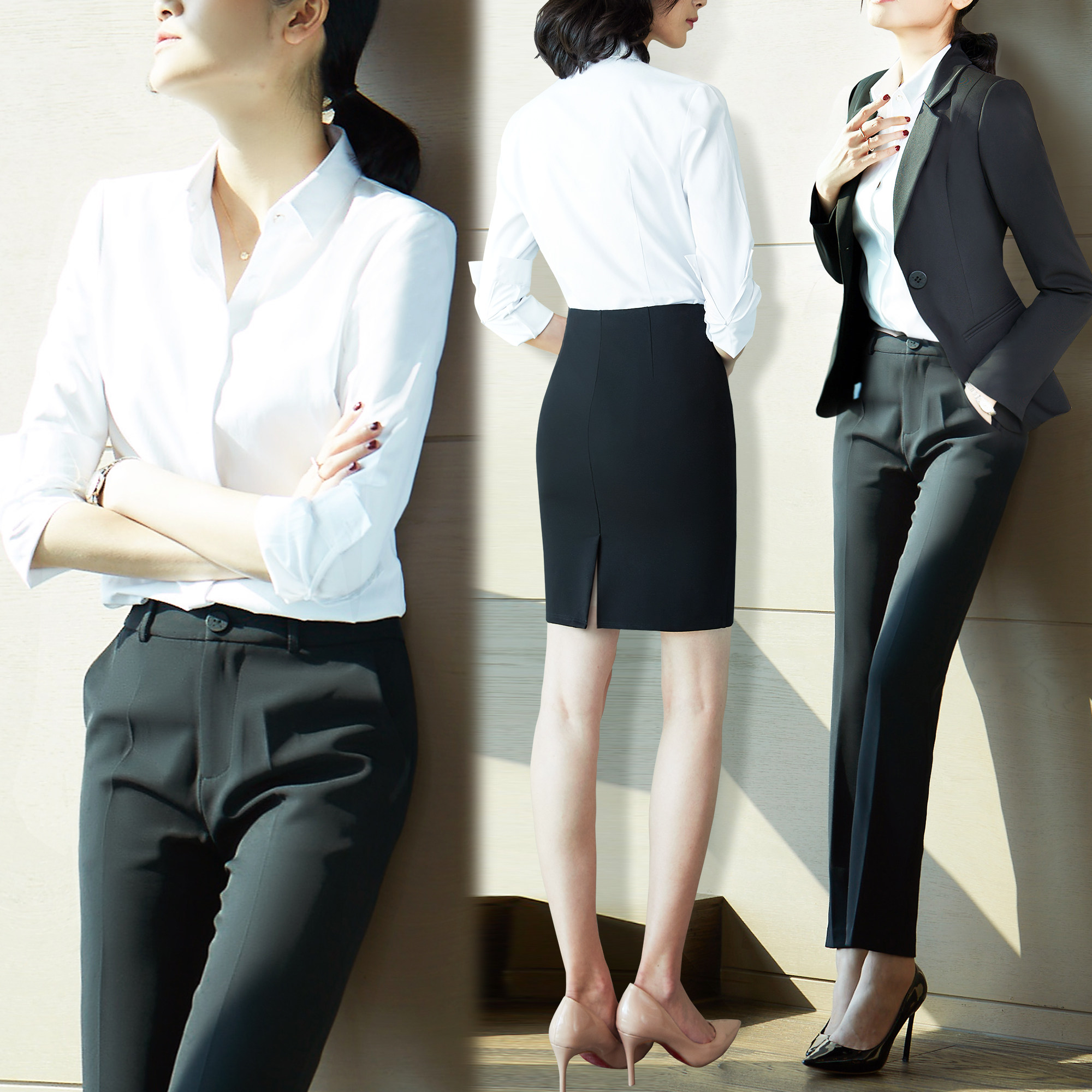 职业套装女西装工作服正装职场商务时尚大学生面试气质工装女神范