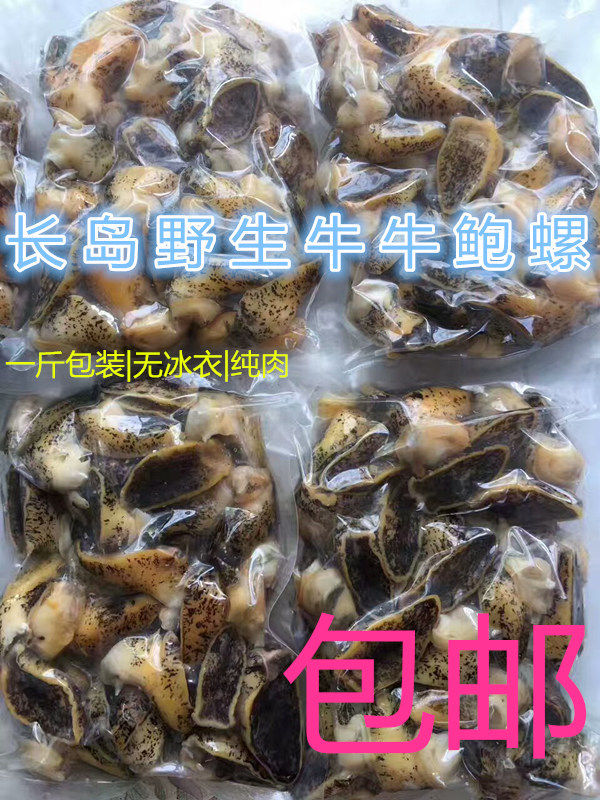 长岛北隍岛牛牛肉鲍螺假鲍鱼新鲜包邮