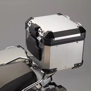 适用宝马摩托车R1250GS/ADV 水鸟改装斜角铝合金尾箱靠背扶手提手