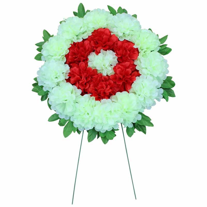 绢花菊花落地假花圈仿真花扫墓花清明节花便宜祭祀花上坟花摆放花