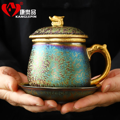 康乐品鎏金七彩鎏金办公杯