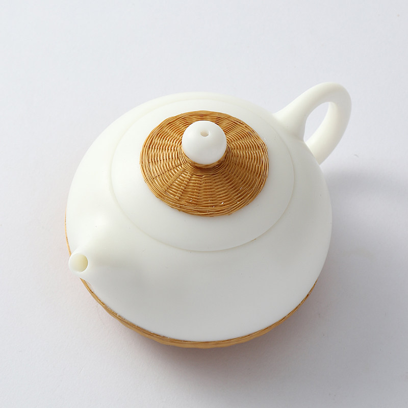 康乐品手工竹丝茶壶西施壶陶瓷图片