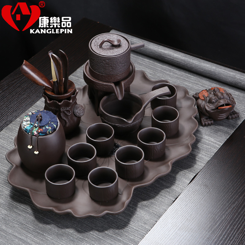 功夫茶具套装整套宜兴紫砂茶具茶壶茶杯茶盘陶瓷简约家用中式茶器券后288.00元